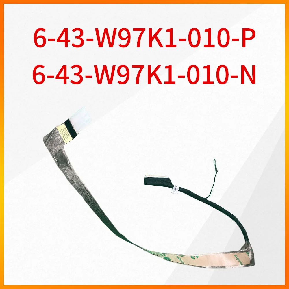 

Original 6-43-W97K1-010-P Screen Line LCD Cable CLEVO W970 lvds Cable Line 6-43-W97K1-010-N