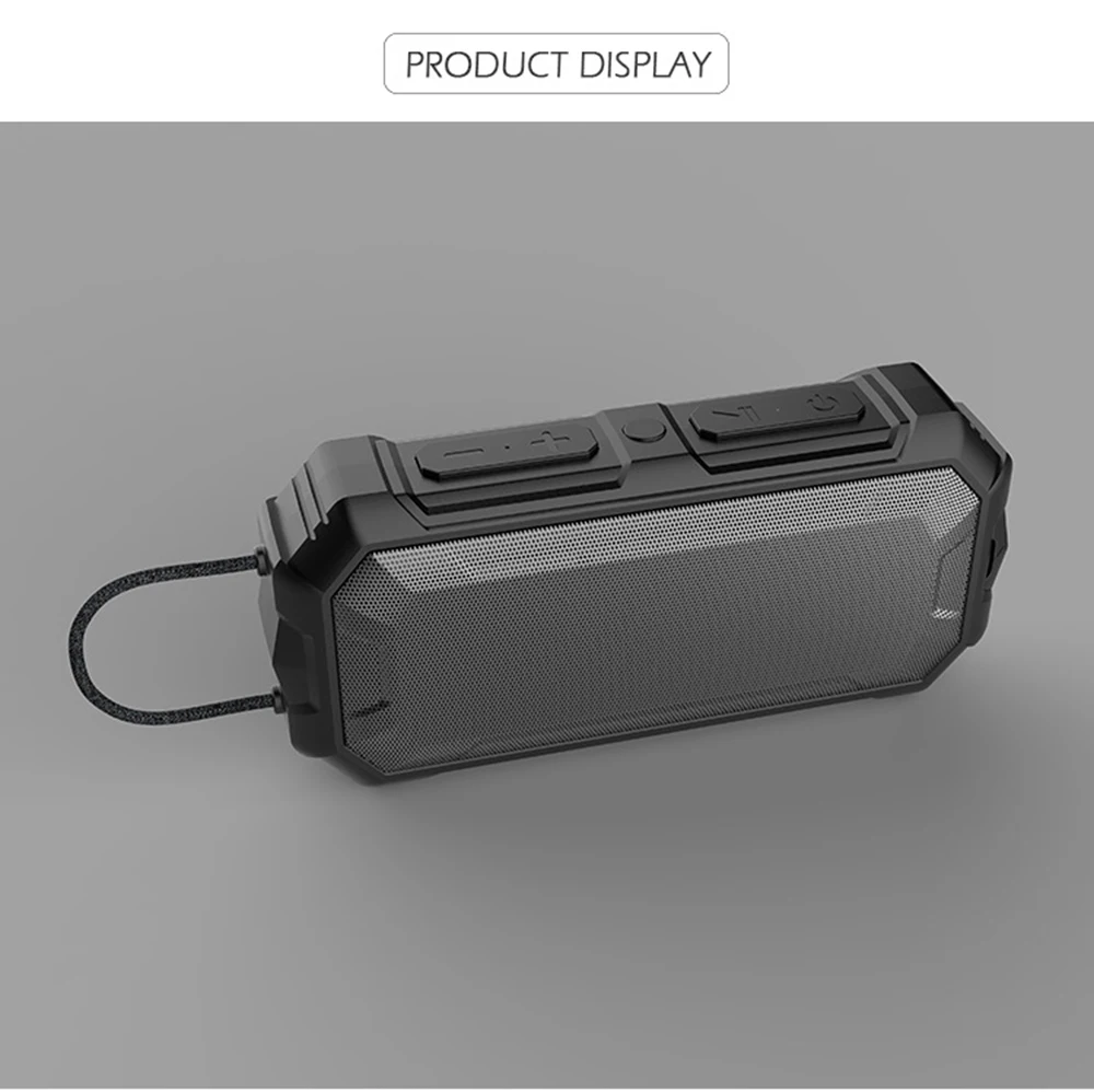 Портативный беспроводной Bluetooth динамик открытый водонепроницаемый бас звук стерео объемный сабвуфер Поддержка громкой связи TF карта MP3 Play
