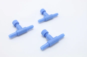 

high quality 10Pcs clear straight connectors Blue Plastic Air Control Valve for Aquarium,Airline Connector,Adjustable