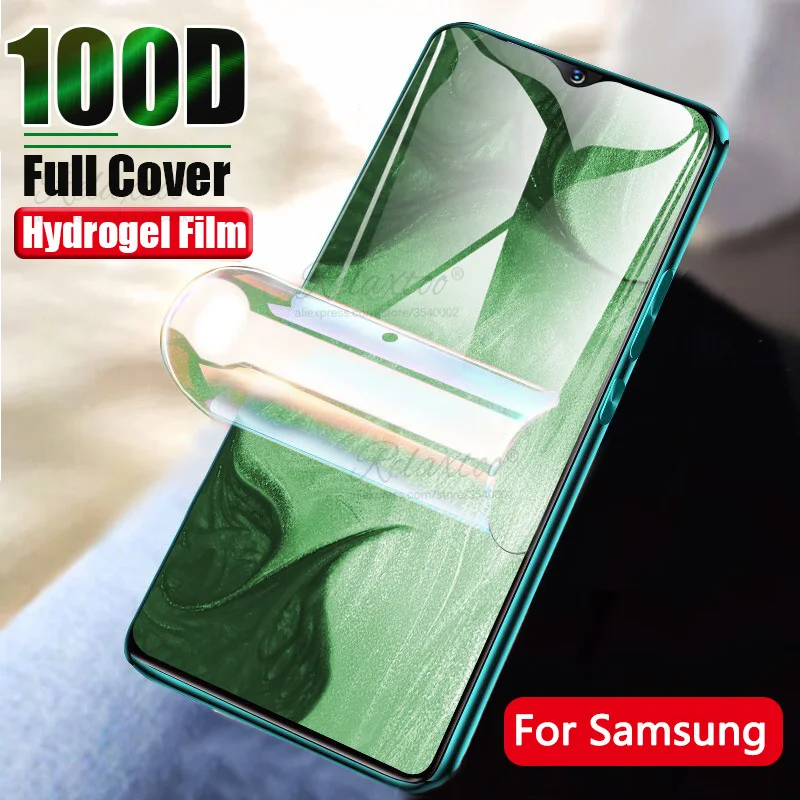 100D Гидрогелевая пленка для защиты экрана Samsung Galaxy S20 Ultra S10 S9 S8 PLus S10E Note 10 plus полное