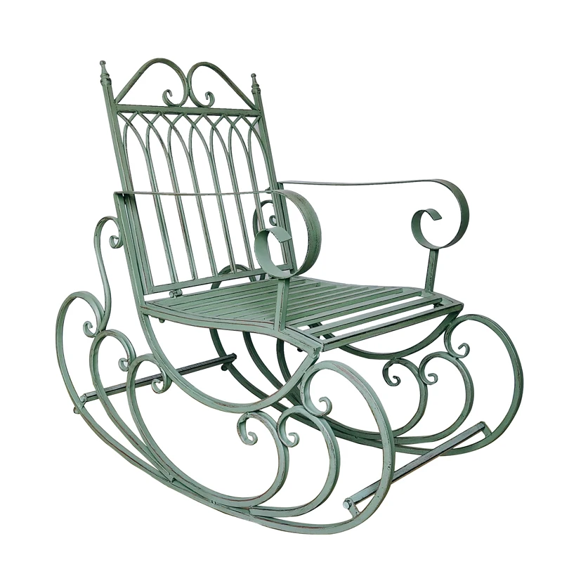 

European Style Garden Rocking Chair Outdoor Chair Adult Balcony Reclining Chair Backrest Lazy Chair Outdoor Furniture