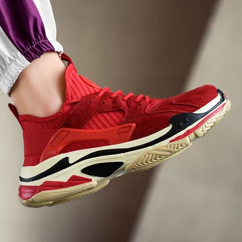 

New Fly Weave Super Light Men's Running Shoe Outdoor Sport Shoes Cushioning Non-slip Walking Shoes Tenis Masculino Adulto