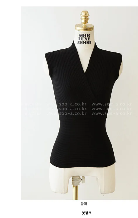 Atacado de roupas femininas женский свитер Ночной клуб жилет трикотажные топы с глубоким v-образным вырезом трикотажный джемпер без рукавов T5409