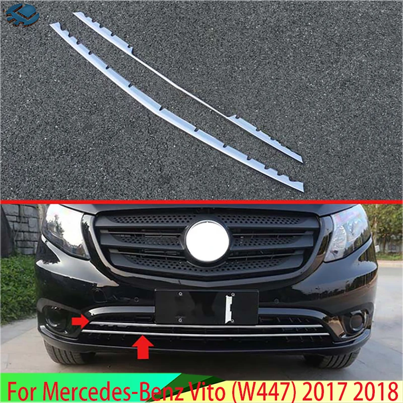Автомобильные аксессуары для Mercedes-Benz Vito (W447) 2017 2018 Хромированная передняя решетка