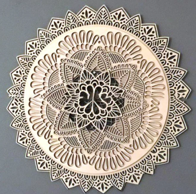 20 PCS Multilayer Combined Mandala Decorative Drawing CDR DXF Format Laser Cutting Files Not Physical Item Virtual Product wood work bench