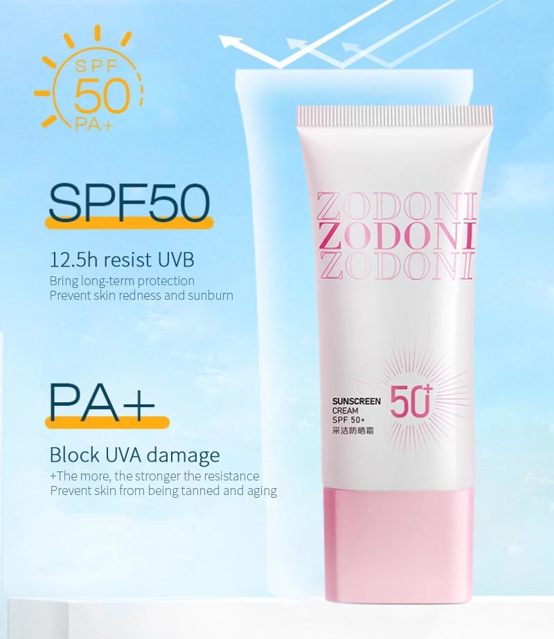 Солнцезащитный крем 60 мл SPF50 + свежий нежирный изоляционный лосьон увлажняющий