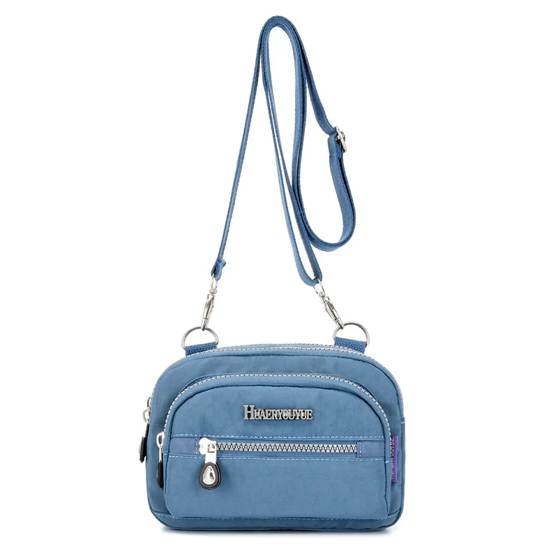 Женские сумки-мессенджеры маленький кошелек сумка Женская водонепроницаемая нейлоновая сумка через плечо сумки на пояс сумки высокого качества - Цвет: smoke grey
