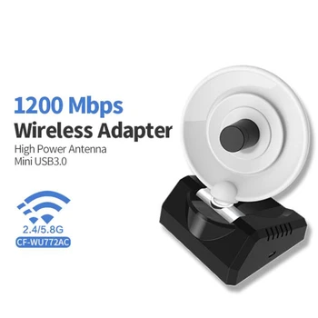 

1200Mbps Wifi Adapter Dual Band 2.4Ghz/5Ghz USB 3.0 Wifi Antenna Dongle LAN Adapter For Windows Mac pc laptop usb wifi