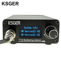 KSGER STM32 V3.1S T12 Soldering Station OLED DIY Aluminum Alloy FX9501 Handle Electric Tools Holder Auto-sleep T12 Iron Tips 1