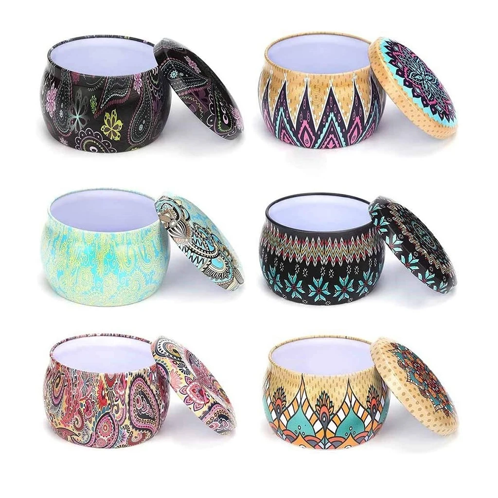 Набор из 6 предметов банка для свечей наборы изготовления чайная коробка конфеты