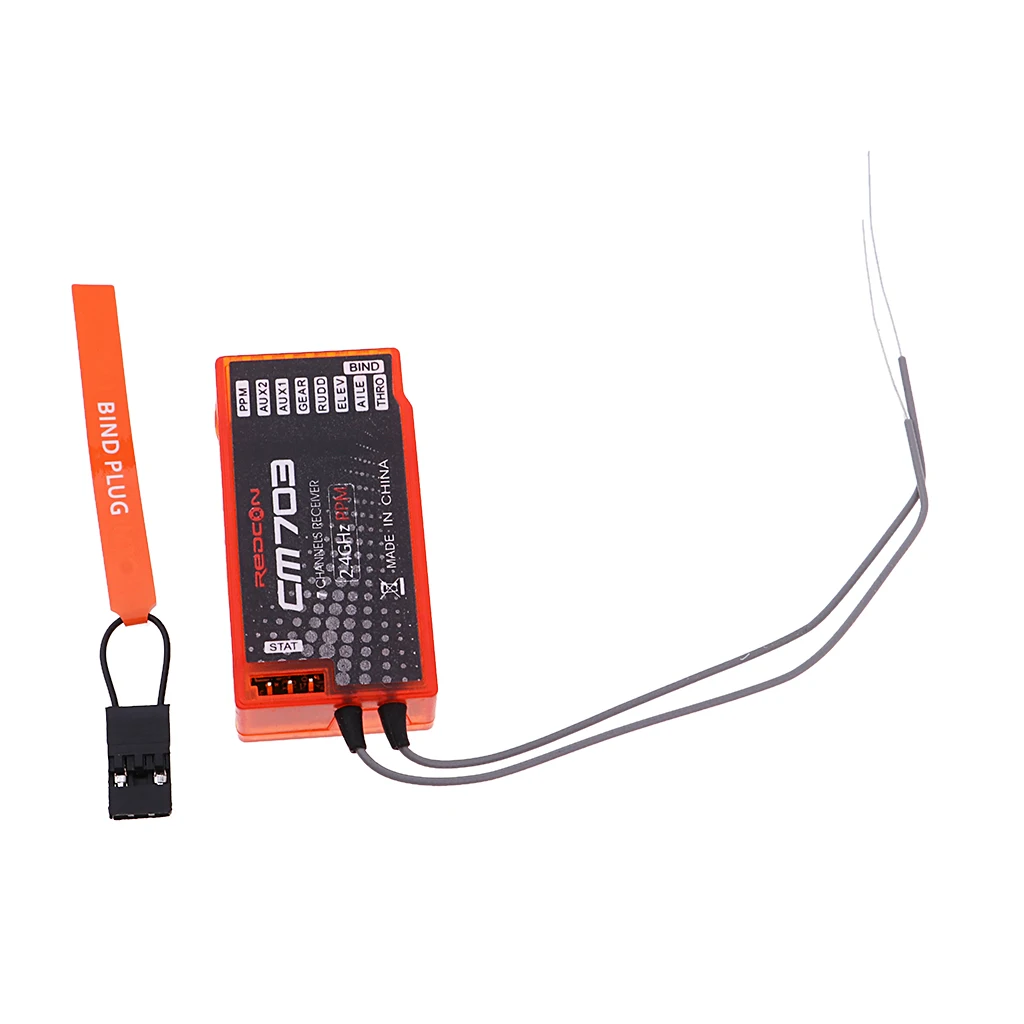 REDCON CM703 7CH 2.4GHZ RX DSM2/DSMX Receiver (PPM/PWM) for RC Aircraft - Image 3