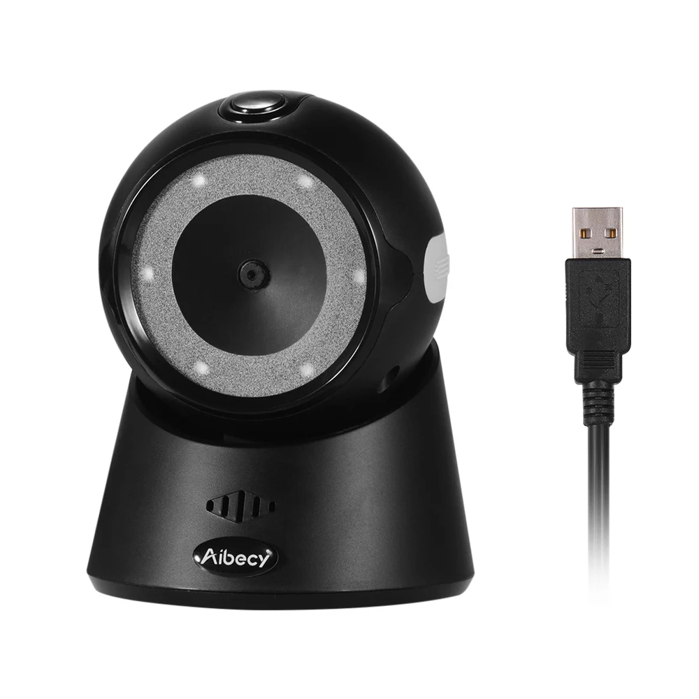 Aibecy YHD-9100 Настольный 1D/2D/QR usb-cканер штрихкода проводной считыватель штрихкодов для Windows Mac OS электронно-кассовый аппарат Linux