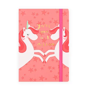 

4pcs A6 Cute Notebook Cartoon Pink Unicorn Series Study Exercise Book For Student School Supply Lovely Diary 96sheets