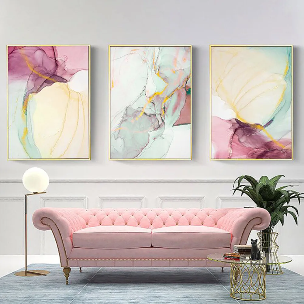 

Nordic Posters And Prints Abstract Art Poster Scandinavian Canvas Posters Watercolor Wall Pictures For Living Room Decoration