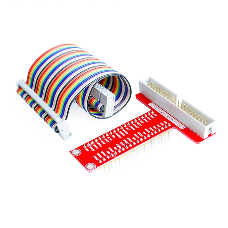 T GPIO Breakout Expansion Board DIY Kit + 40Pin Cable For Raspberry Pi 2B 3B B+