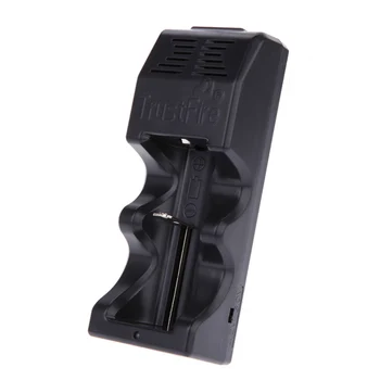 

TrustFire TR-005 Single Universal Li-ion Battery Charger For 16340 18650 25500 26650 26700 Lithium Batteries AC110-240V Input