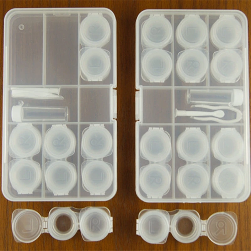 Contact Lens Case Random Colors Container Travel Set Storage Holder