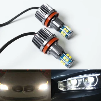 

2pcs 120W H8 LED Angel Eyes Halo Ring Lights Bulb 6500K Led Marker Lights For BMW E92 E93 E63 E70 X5 X6 Headlight
