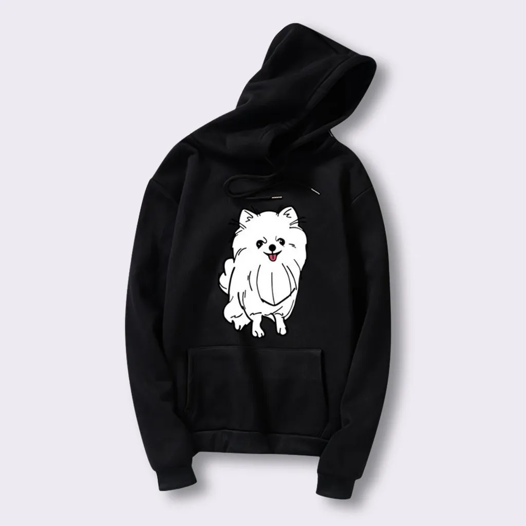 Hoodies Women Autumn 2019 Cartoon animal Print Hooded Kawaii cute Streetwear Hoodie Hoodies And Sweatshirts Women Pullovers