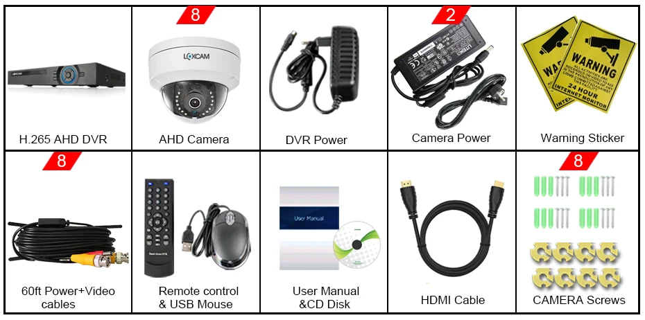 包装-DVR-8CH-室内-8