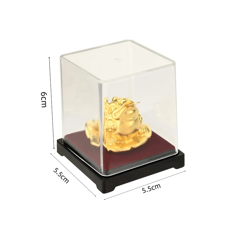 Gold Foil Toad 24 к Золотая фольга лягушка фэн-шуй китайская жаба Золотая лягушка деньги удача богатство офисное украшение для стола домашний декор счастливые подарки - Цвет: Gold Foil Toad
