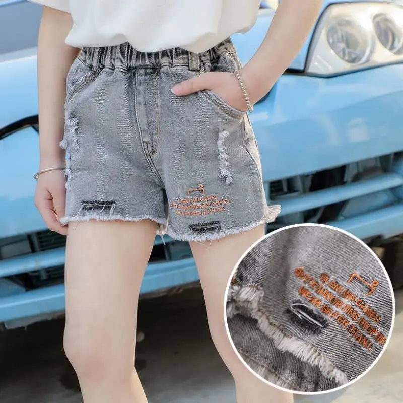 Kids Shorts Girls Casual Jeans Denim Four Designs