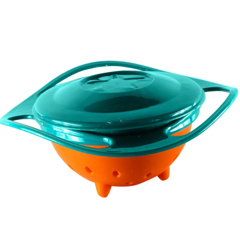Creative 360 Rotate Spill-Proof Universal Gyro Bowl Baby Food Dinnerware Kids Eating Training Bowls Feeding Learning Dishes