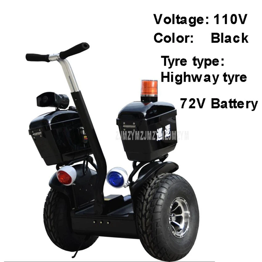 110V Highway tyre Mileage 30km 19 inch Hoverboard Two Wheel Electric Self Balancing Scooter Off-road Property Patrol Bluetooth Speaker 72V Battery - Цвет: 110V Highway tyre