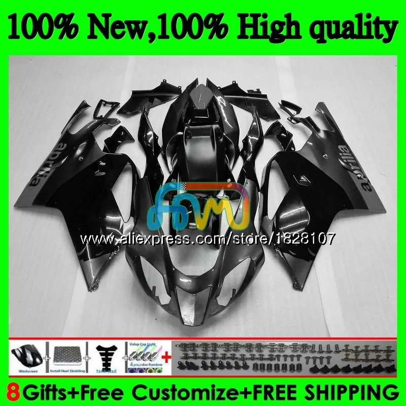 Обтекатель RSV1000R для Aprilia RSV1000 черный/серебристый обтекатель R 1000 03 04 05 06 55b. 26 RSV1000RR