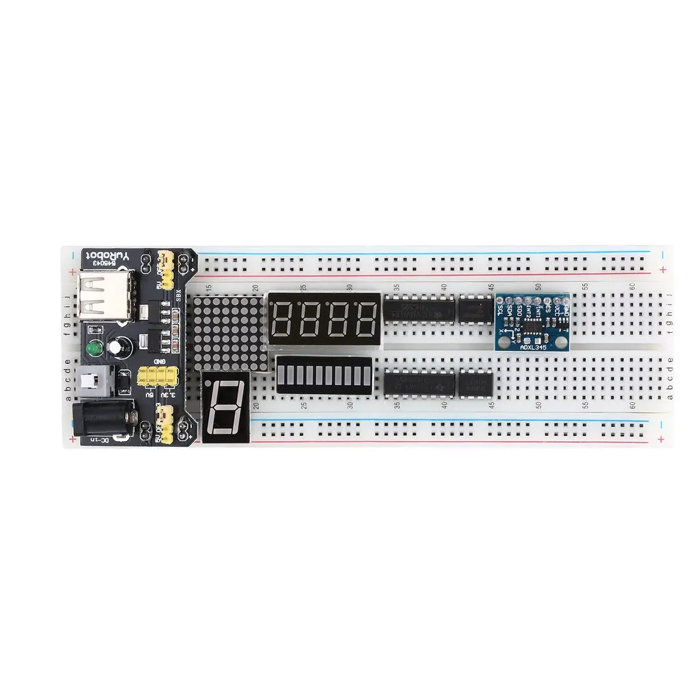 Adeept плата конечная стартовый Обучающий набор ADXL345 датчик ускорения для Arduino UNO R3 LCD1602 обработка сервопривода