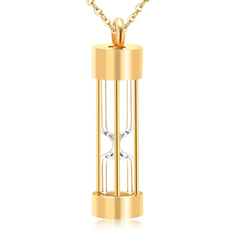 Unisex Religious Time Memory Hourglass Glass Cremation Jewelry Urn Necklace for Ashes Urn Cremation Jewelry Keepsake Memory 3