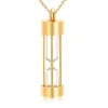 Unisex Religious Time Memory Hourglass Glass Cremation Jewelry Urn Necklace for Ashes Urn Cremation Jewelry Keepsake Memory 3
