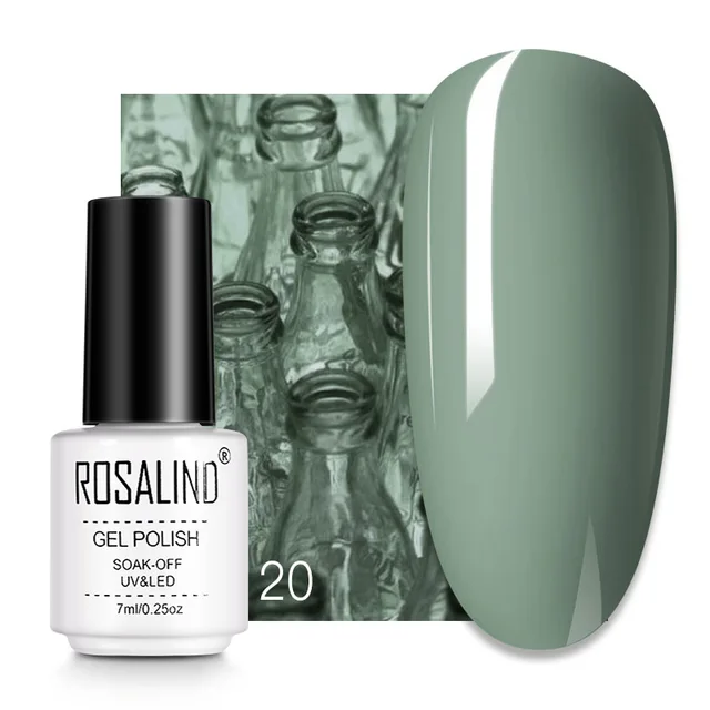 ROSALIND 7ML Nail Gel Polish Hybrid Varnishes All For Manicure Nails Art Base Top Coat UV Lamp Vernis Semi Permanent Varnishes RC20