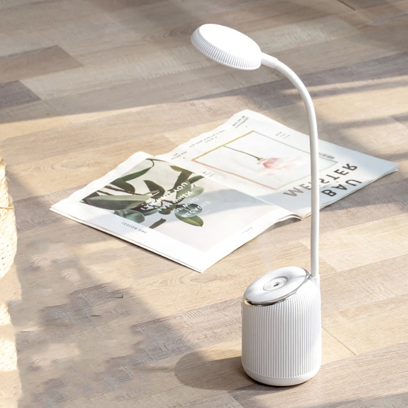 ABRA-USB, перезаряжаемый увлажнитель воздуха, Светодиодный настольный светильник, регулируемая интенсивность, светильник для чтения, 3 режима