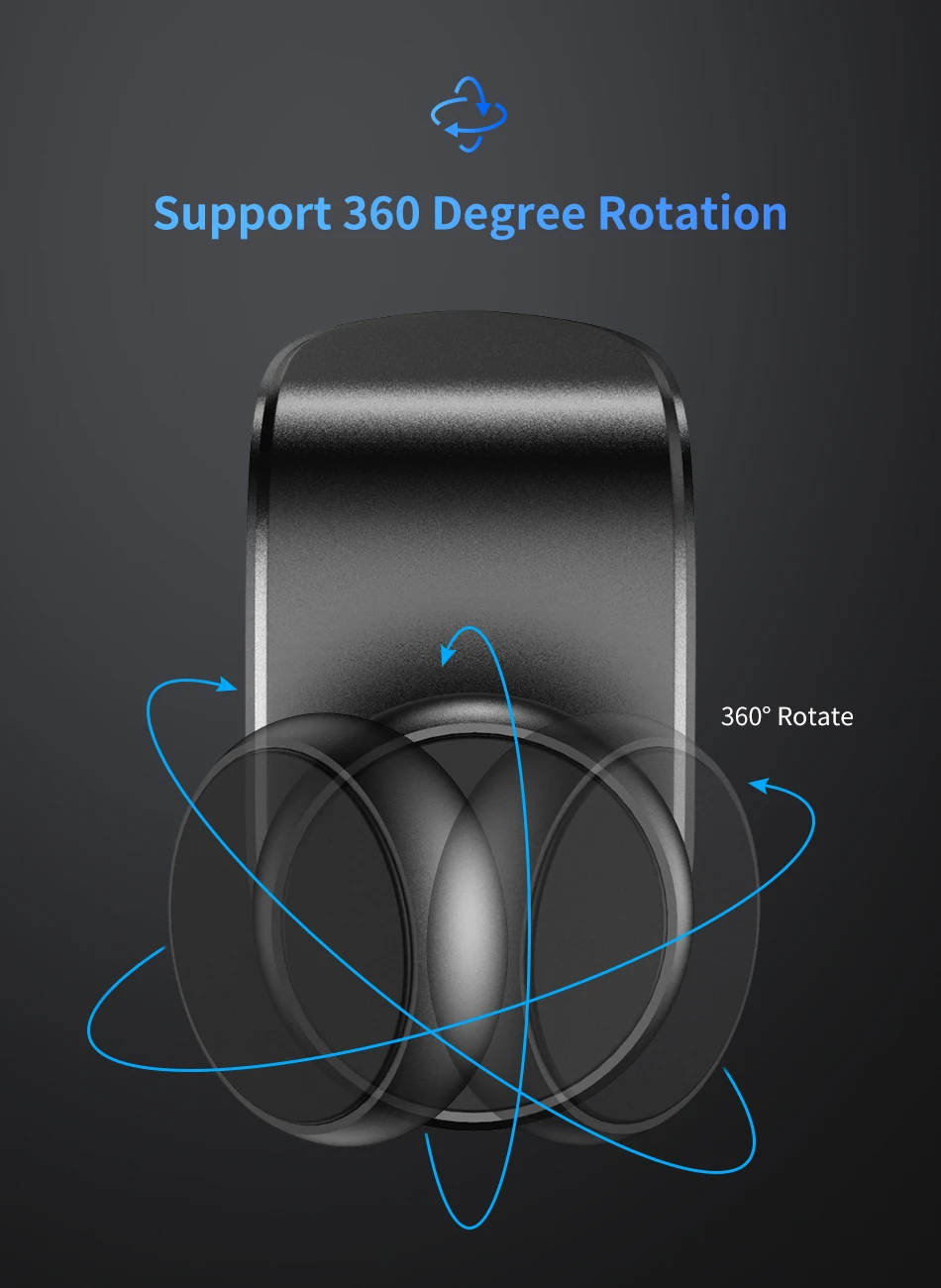 Универсальный магнитный автомобильный держатель FLOVEME для iPhone, Xiaomi, вращение держател на 360 градусов, крепление на вентиляционное отверстие, автомобильный держатель для мобильного телефона, Магнитная подставка