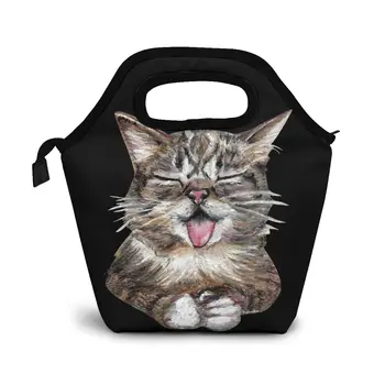 

Cat Bub Lunch Bag Boxes Bags Portable Insulated Picnic Food Box for Women Men