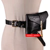 New Fashion Soft Leather Belt Bag For Women Luxury Tassel Ladies Black Waist Bags Phone Pocket Detachable belt Fanny Packs G141 ► Photo 2/6