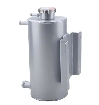 

1.5L Aluminum Coolant Water Expansion Tank Bottle Header Universal Kit Car + Cap