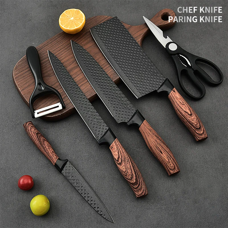 8 Pieces High Carbon Stainless Steel Knife Set