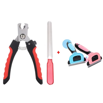 

Professional Pet Cat Dog Nail Clipper Comb Set Cutter Stainless Steel Grooming Clean Scissors Trimmer Clippers for Cats Dogs
