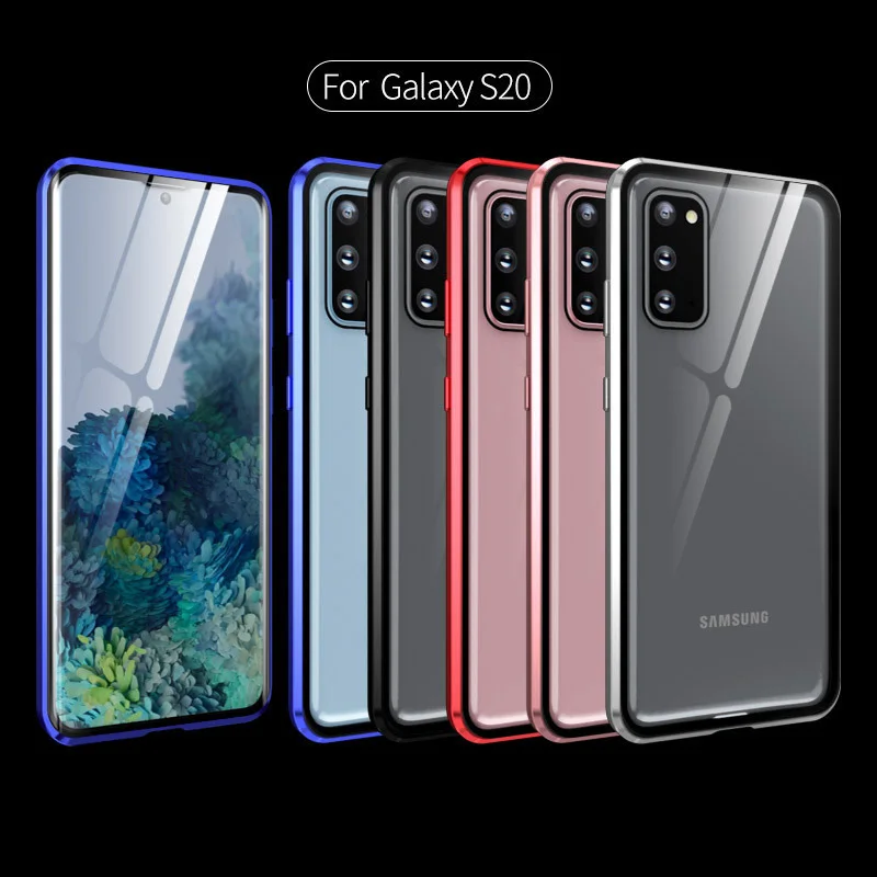 Магнитный металлический чехол для Samsung Galaxy S10 Lite A51 A50 A70 S9 S8 S20 Plus Ultra A30S Note 10 Pro M31 A11 A31