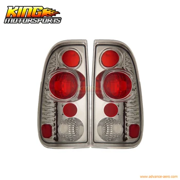 

Fit For 1997-2003 Ford F-150 F-Series Tail Lights Version 2 Chrome USA Domestic Free Shipping