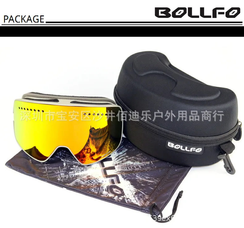 Стиль цилиндрическая Магнитная присоска для катания на лыжах под открытым небом очки большой видение двойной Слои Анти-туман снежные очки зимние уличные профессионального