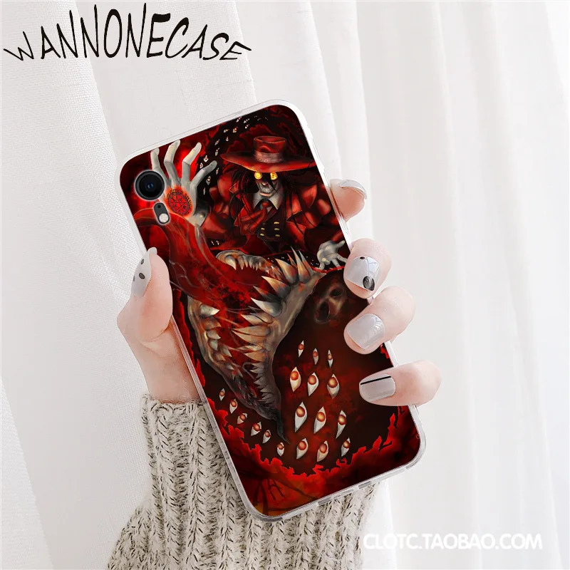 Anime Hellsing Alucard Fan Pola TPU Lembut Ponsel Case untuk iPhone 8 7 6 6S Plus X XS MAX 5 5S SE XR 11 11pro Promax Ponsel