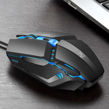 

K3 ABS Laptop Accessories Gaming Mouse 4 Keys 7 Colors Lighting Glowing Silent USB Wired Professional Mice High Sensitivity