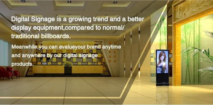 55 дюймов Встроенный I3 PC digital signage киоск-плеер с ультра тонкий плеер цифровой киоск светодиодный рекламы
