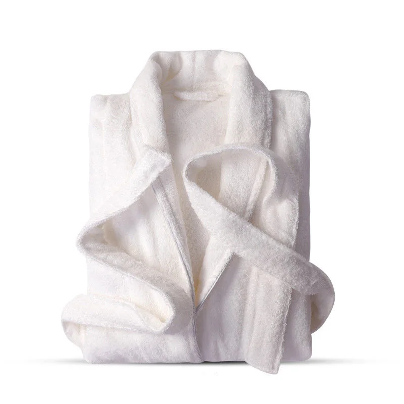 100% Cotton Toweling Terry Robe Lovers Soft Bath Robe Men And Women Nightrobe Sleepwear Male Casual Home Bathrobe Hotel Robe