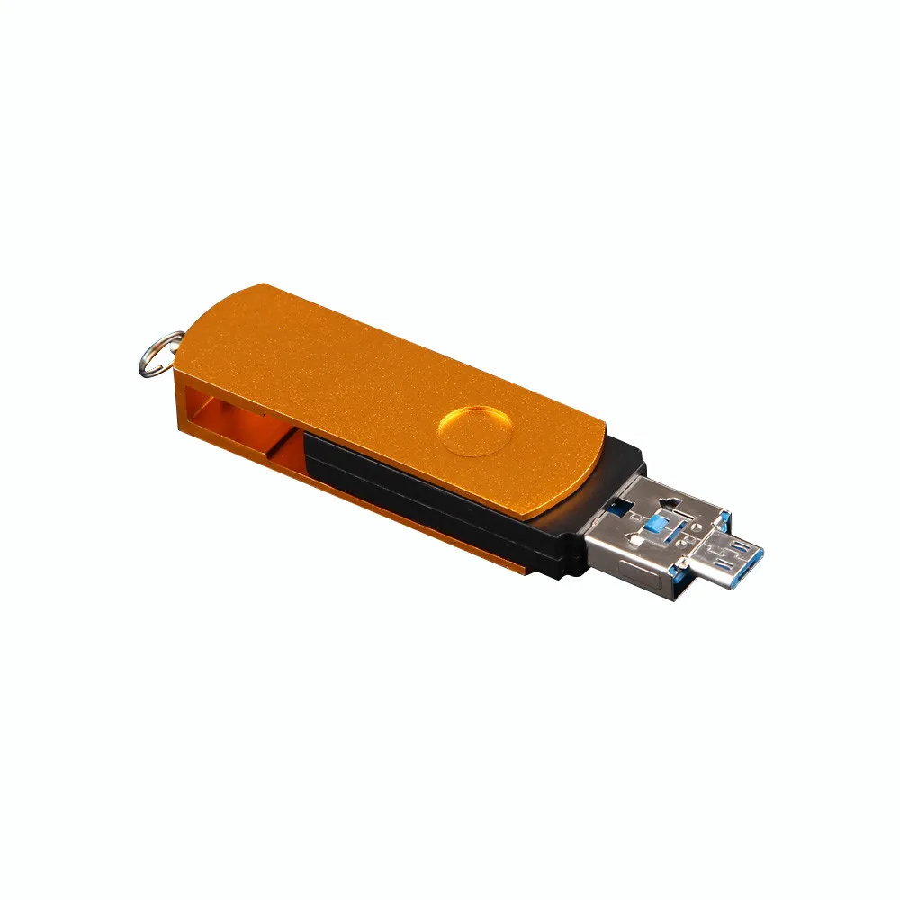 USB флэш память 2 в 1 накопитель 0 OTG металлическая U диск 4 ГБ для ПК мобильных