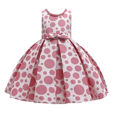 Платье для маленьких девочек с аппликацией в виде мини-юбка принцессы, милое Сетчатое Детское платье для маленьких девочек праздничное платье, сарафан