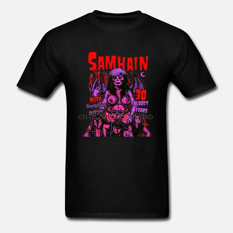 SAMHAIN Coming Fire 30 Bloody Year tour футболка VTG Danzig Metal | Мужская одежда